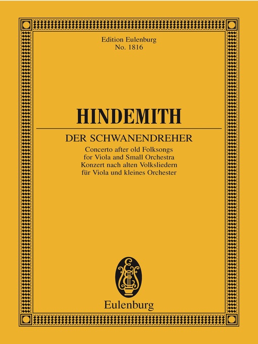 Title details for Der Schwanendreher by Paul Hindemith - Available